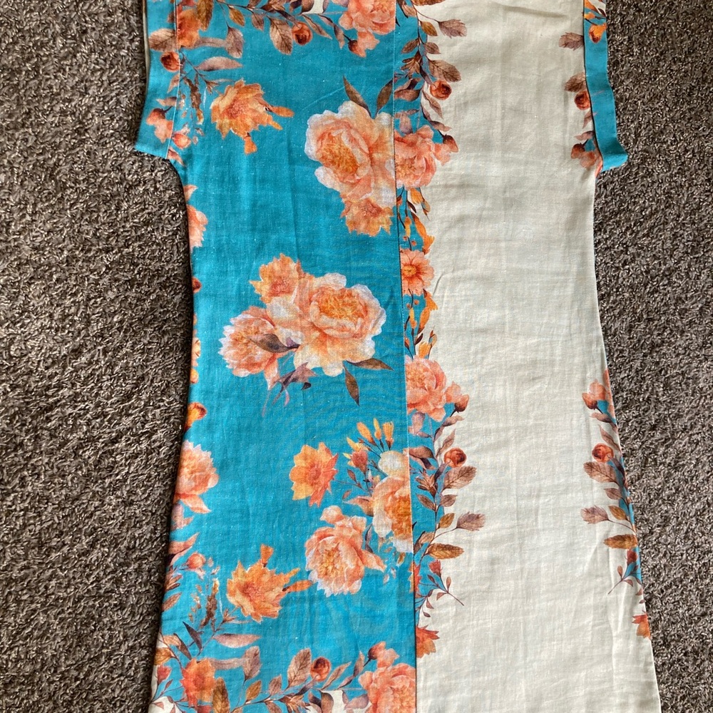 La Ragarre Italian Linen Floral Dress-Size M- New With Tags. - Picture 6 of 8